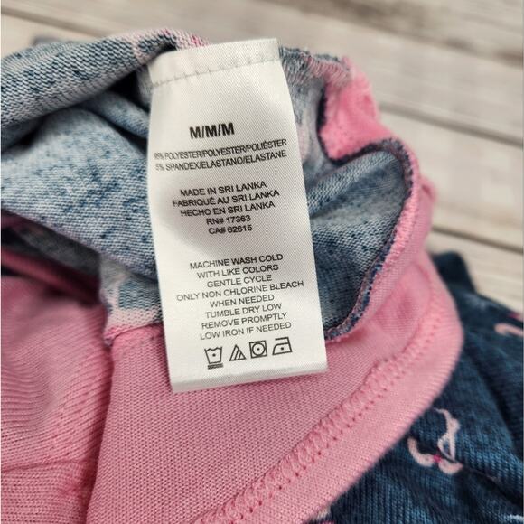 Ellen Tracy Women's Flamingo Super Soft Lounge Top Size Medium Cozy - Picture 8 of 8